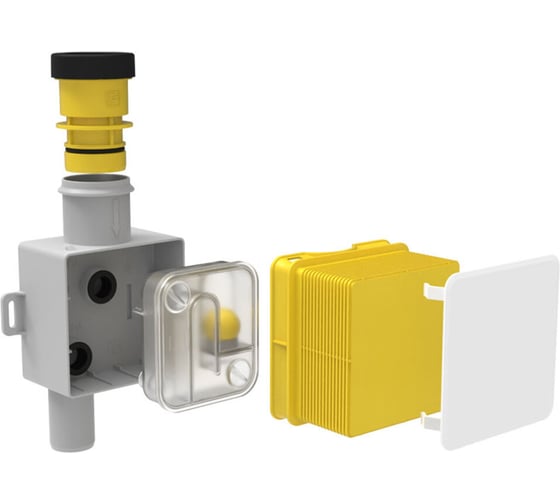 Изображение товара Встроенный сифон для кондиционеров Татполимер DN32/DN20/DN16 с разрывом струи ТП-138Н 58808