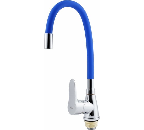 Изображение товара Смеситель для кухни FAUZT гибкий излив, тип См-МОЦБА, синий FZs-822-B101