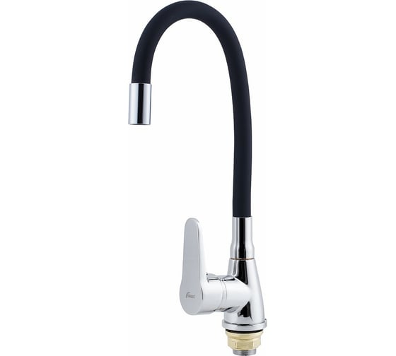 Изображение товара Смеситель для кухни FAUZT гибкий излив, тип См-МОЦБА, черный FZs-822-BL101