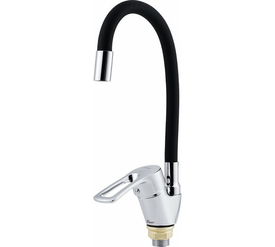 Изображение товара Смеситель для кухни FAUZT гибкий излив, тип См-МОЦБА, черный FZs-833-BL129