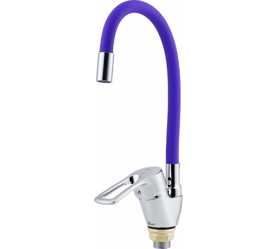 Изображение товара Смеситель для кухни FAUZT гибкий излив, тип См-МОЦБА, фиолетовый FZs-833-P129