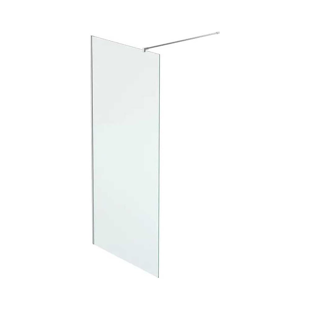 Изображение товара Душевая перегородка, ограждение Reflexion home Walk in 200x100 см, прозрачное закаленное стекло 8 мм, хромированный профиль RX200100CCR-17