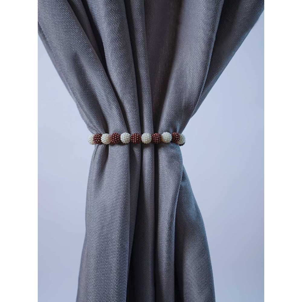 Изображение товара Магнитный подхват для штор Witerra Ежевика коричнево-белый 1 шт