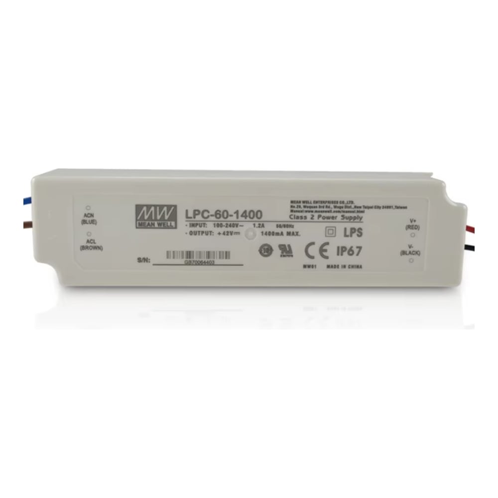 Изображение товара Источник питания Mean Well AC/DC LPC-60-1400 - 42В 1.4А