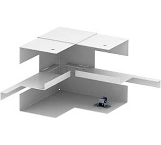 Изображение товара Угол внутренний кабельного канала OBO Bettermann Rapid 80 нерегулируемый 70x110 мм (без крышки) сталь, белый 6277040