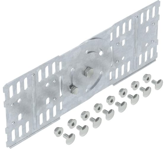 Изображение товара Соединитель OBO Bettermann RGV 110 FT, шарнирный, для листовых лотков, L=300, сталь, горячий цинк 7082436