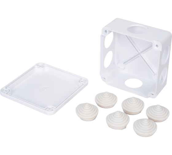 Изображение товара Распределительная коробка GREENEL наружного монтажа 100х100х45 IP44 GE41231-01