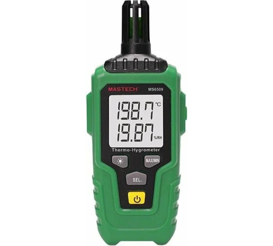 Изображение товара Цифровой термо-гигрометр Mastech MS6509 M121