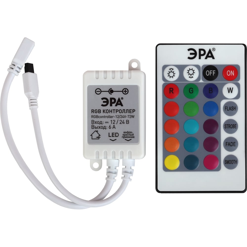 Контроллер для светодиодной ленты ЭРА пульт для монохромной светодиодной ленты 1 зона01102
