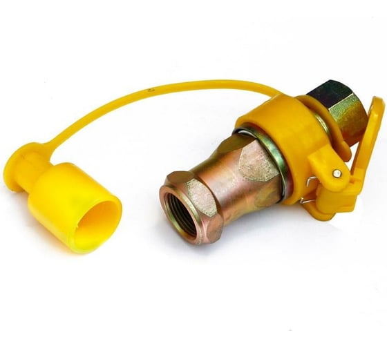 Изображение товара Разъем пневматический нового образца FER-RO стальной желтый 22 мм ДАЛИ-авто DA-NP020