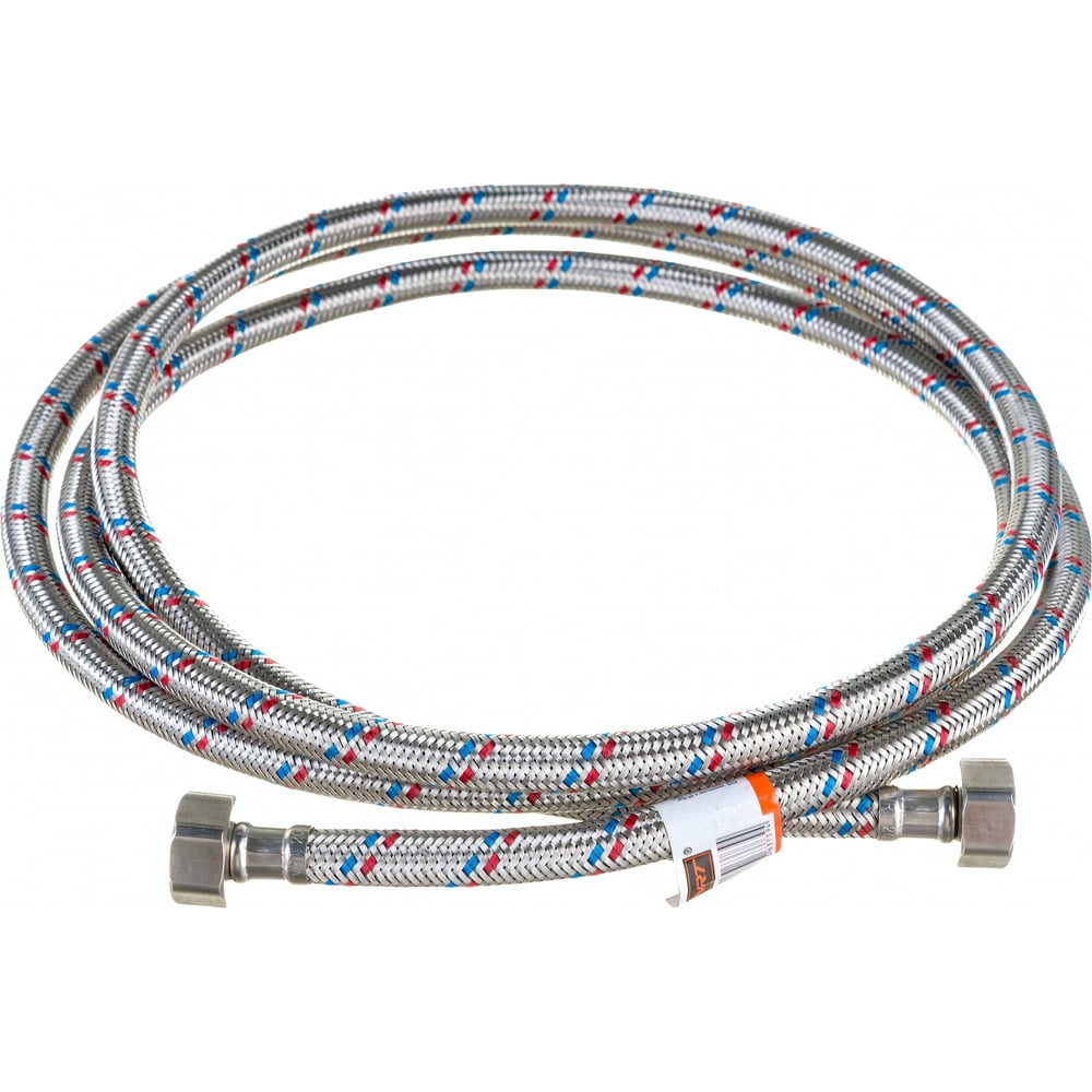 Изображение товара Подводка для воды VRT 521386 Гибкая 2.5 м 1/2"-1/2" гайка-гайка