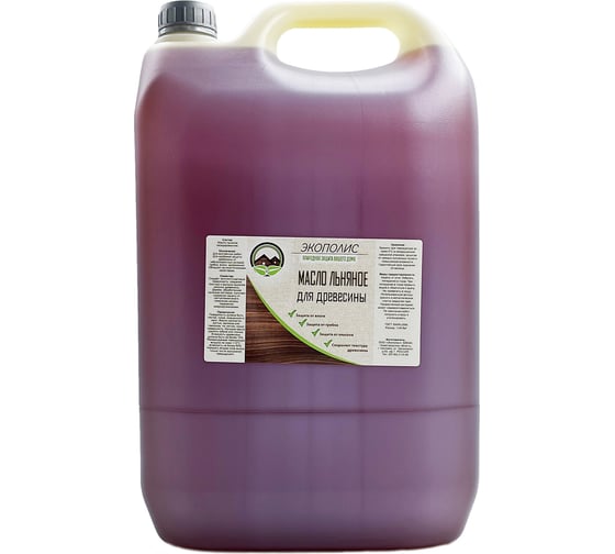 Изображение товара Масло льняное для древесины Экополис 10 л mldd10