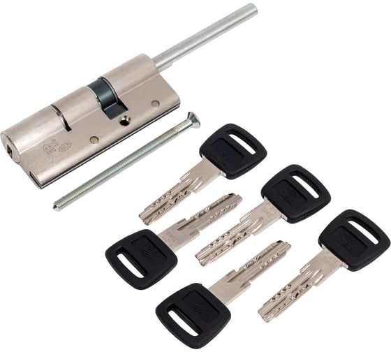 Изображение товара Цилиндр CISA Astral S 80 мм, 50x30, ключ-шток, никель, 5 ключей 1.0A3S7.90.0.12.CL.C5