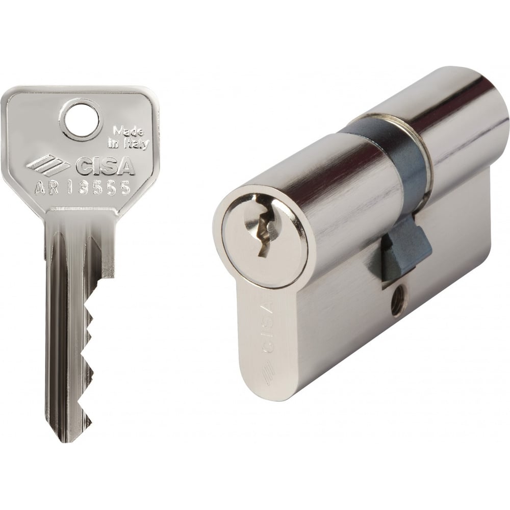 Изображение товара Цилиндр CISA C2000, ключ-ключ, 80 мм, никель