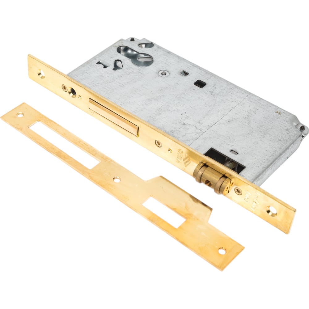 Изображение товара Замок врезной цилиндровый CISA 2 оборота, 1 плоский ригель, роликовая защелка 1.5C621.60.0