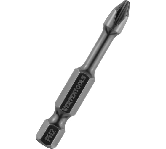 Изображение товара Набор бит IMPACT TORSION PH2 (10 шт; 50 мм) vertextools IP-TR-PH2-50