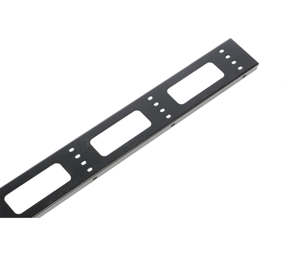 Изображение товара Вертикальный кабельный органайзер для стойки ЦМО, внешний с окнами, черный ВКО-СТК-42-9005