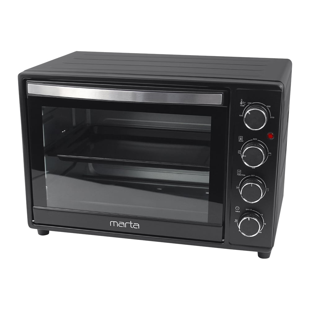 Изображение товара Мини-печь духовка MARTA MT-EO4290A черный жемчуг 40 л мощность 2400 Вт конвекция