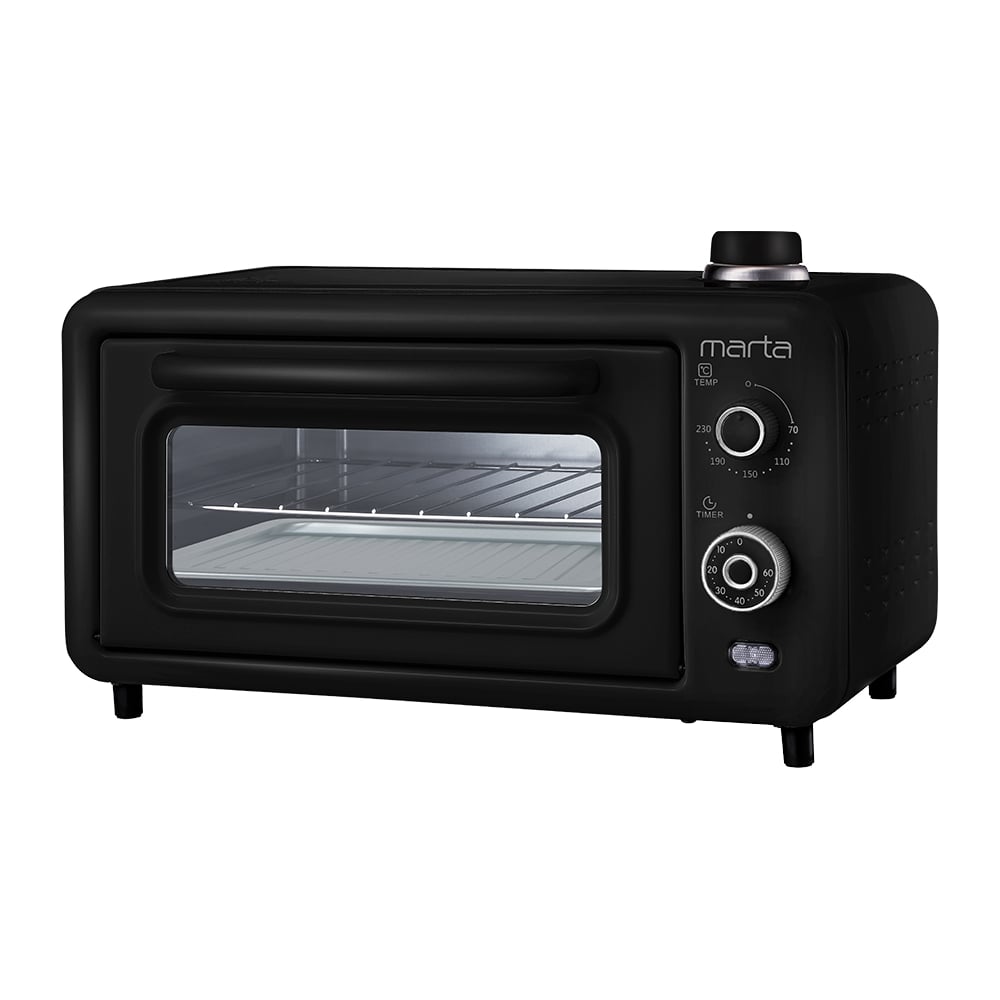 Изображение товара Духовой шкаф (мини-печь) MARTA MT-EO4298A черный жемчуг, 14 л, паровое увлажнение 40493