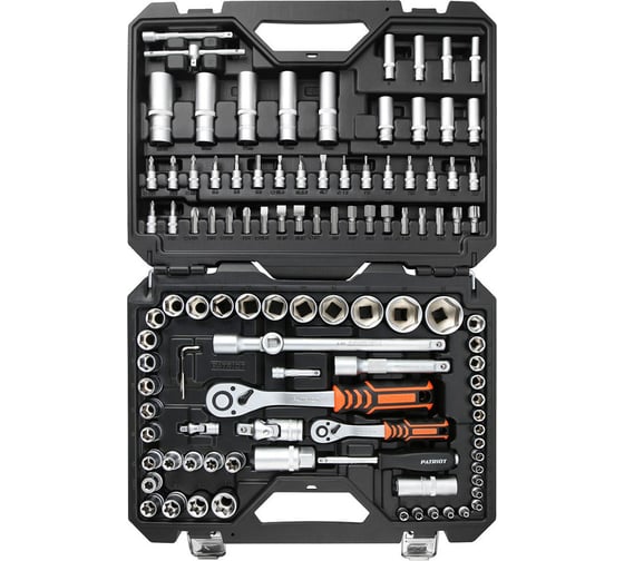 Изображение товара Набор автоинструмента PATRIOT SSP-108, 1/2+1/4 DR (108 пр.), Cr-V 350004508