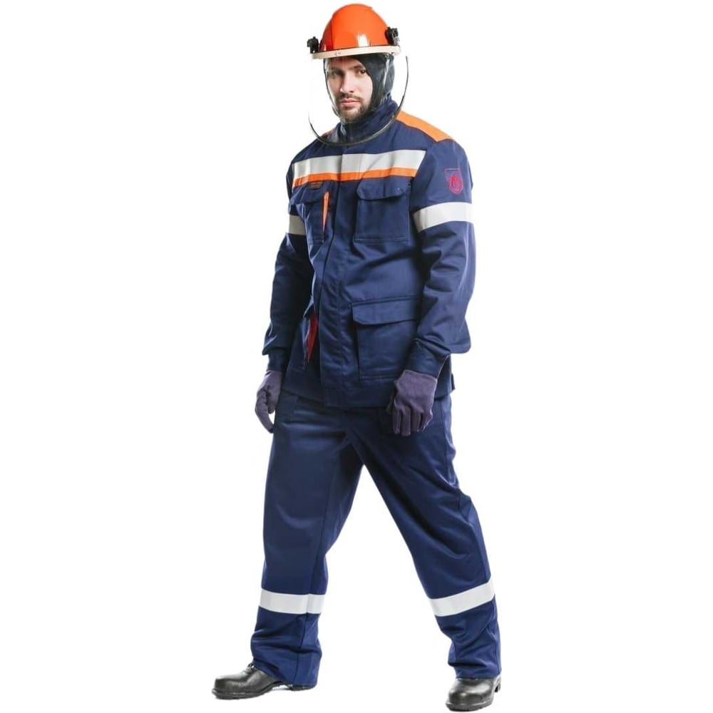 Изображение товара Летний защитный костюм от электрической дуги СП02-ЛIV 112-116 мужской синего цвета