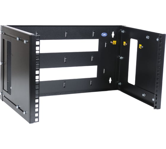 Изображение товара Универсальный настенный кронштейн ЦМО, 6U, регулируемая глубина 300-450мм, черный КНО-М-6U-9005