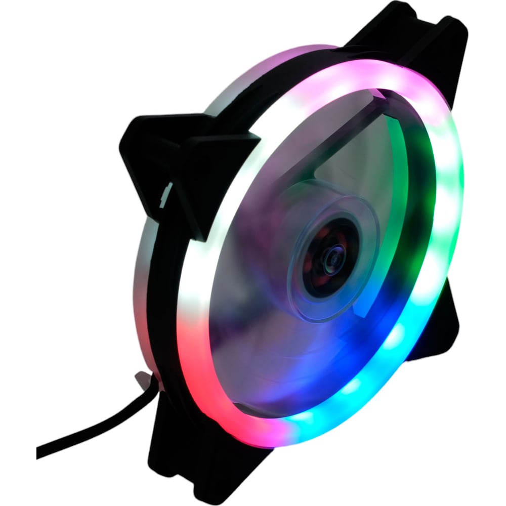 Изображение товара Вентилятор Gembird 120x120x25 с цветной подсветкой и гидродинамическим подшипником