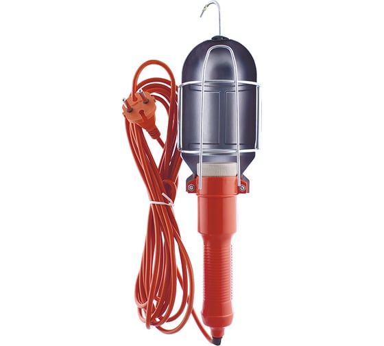 Изображение товара Светильник переносной Very ПВС 2x0,75мм², 6А, керамический патрон Е27, с выключателем, 10м, (шт.) 89-0-280