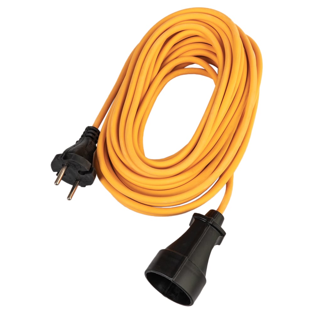 Изображение товара Удлинитель шнур КОСМОС 10м 1 гнездо ПВС 2x0.75 мм 10A 220В 2200Вт Россия УХ10 YSHKsm10m-1g(10A)S