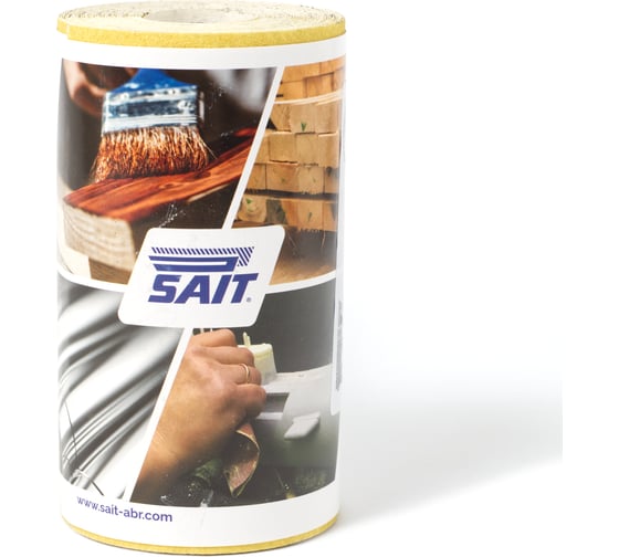 Изображение товара Рулон шлифовальный на бумажной основе 115 мм, 5 м, Р100 Sait 50000178