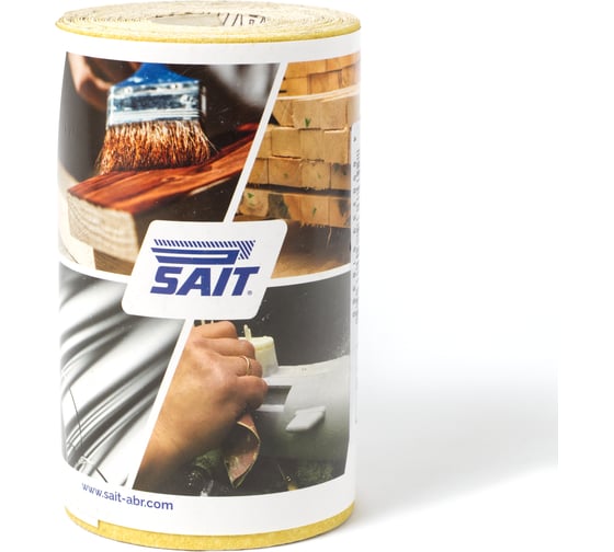 Изображение товара Рулон шлифовальный на бумажной основе 115 мм, 5 м, Р80 Sait 50000177