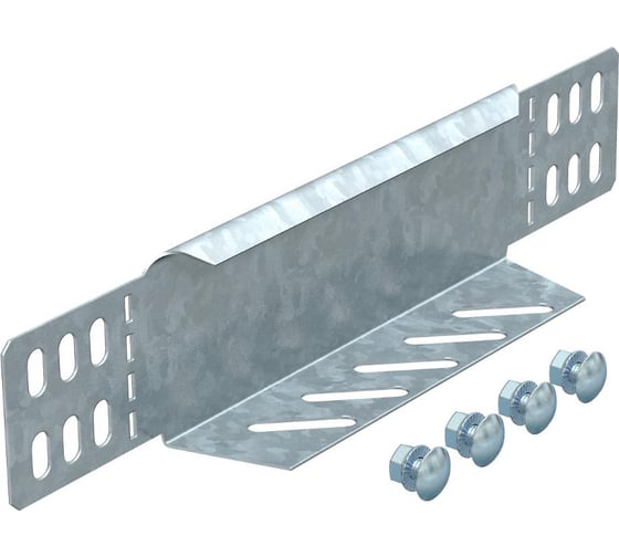 Изображение товара Переходник/концевик для листовых лотков OBO Bettermann RWEB 605 DD, B=50 мм, h=60 мм, сталь, горячий цинк 7107145