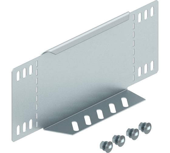 Изображение товара Переходник/концевик для листовых лотков OBO Bettermann RWEB 160 DD, B=600 мм, h=110 мм, сталь, горячий цинк 7107562