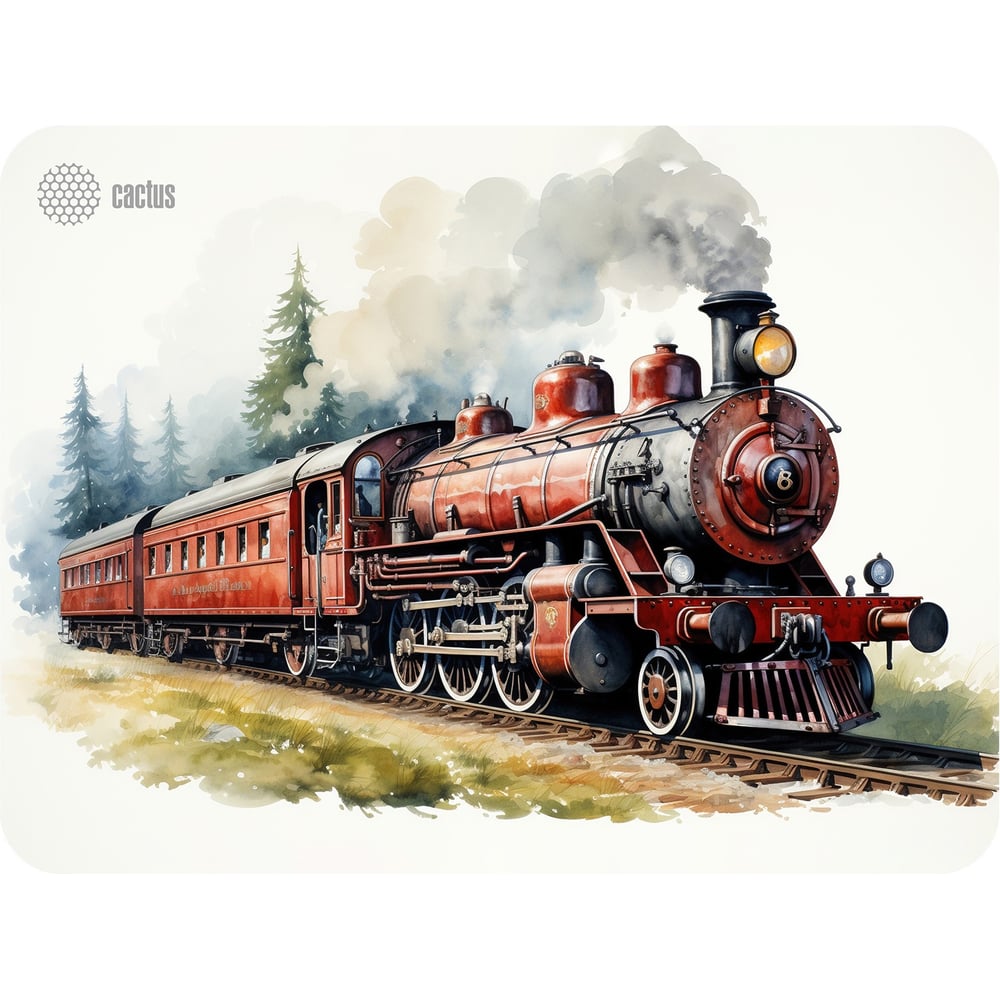 Изображение товара Коврик CACTUS Locomotive 400x300 мм (CS-MP-PRO17XL) разноцветный
