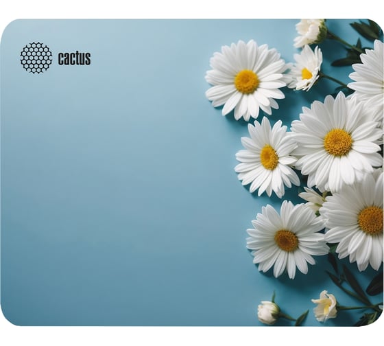 Изображение товара Коврик для мыши CACTUS Daisies 250x200x3 мм (CS-MP-D07S) 2028646