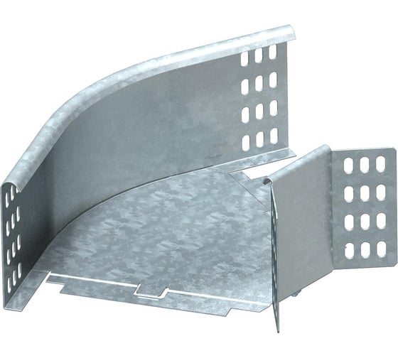 Изображение товара Секция угловая для листовых лотков OBO Bettermann 45 RB 45 120 FT, h=110 мм, B=200 мм, сталь, горячий цинк 7068212
