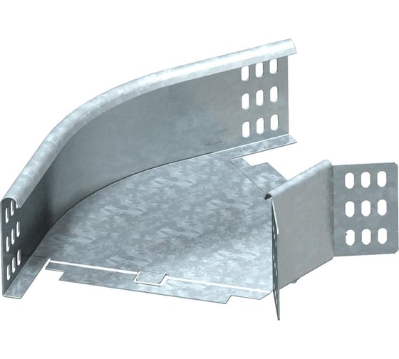 Изображение товара Секция угловая для листовых лотков OBO Bettermann 45 RB 45 830 FS, h=85 мм, B=300 мм, сталь, конвейерный цинк 7000510