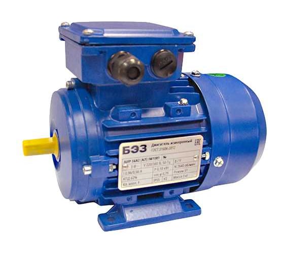 Изображение товара Электродвигатель ТМ БЭЗ АИР 71A6 (Ал) IM1081 (0,37 кВт/1000 об/мин), корпус алюминий 60008