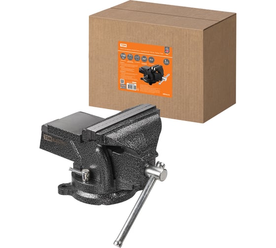 Изображение товара Тиски слесарные поворотные c наковальней TDM ELECTRIC 150 мм, "Рубин" SQ1026-0133