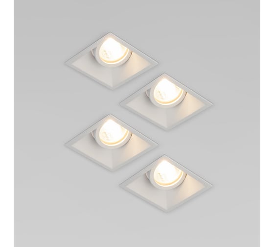 Изображение товара Алюминиевый точечный светильник Elektrostandard 6070 MR16 белый (комплект 4 шт) a069534