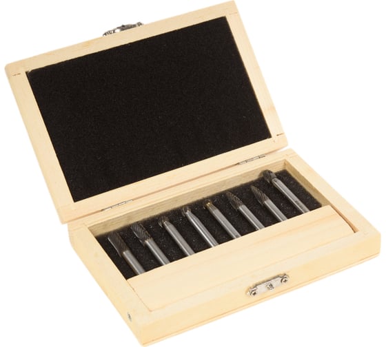 Изображение товара Набор борфрез тв. сплав., 8 шт, D 6x5-18x6 мм, комбинированная насечка CSM08-7008 CNIC 58197