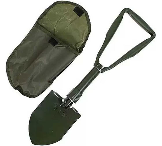 Изображение товара Лопата туристическая складная Турист мастер 60 см, в чехле, хаки 395-204
