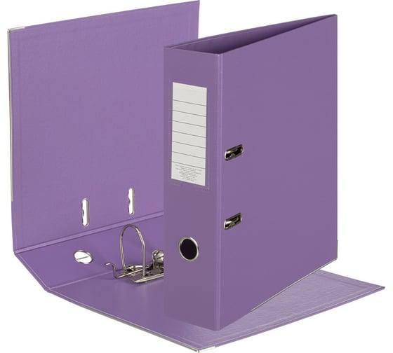 Изображение товара Папка-регистратор Attache Bright colours 80мм, металлический уголок, сиреневая 1209136