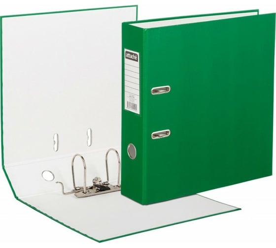 Изображение товара Папка регистратор Attache Экономи с арочным механизмом 80 мм, зеленый 1017491
