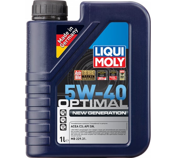 Изображение товара НС-синтетическое моторное масло LIQUI MOLY Optimal New Generation 5W-40 1л 39032