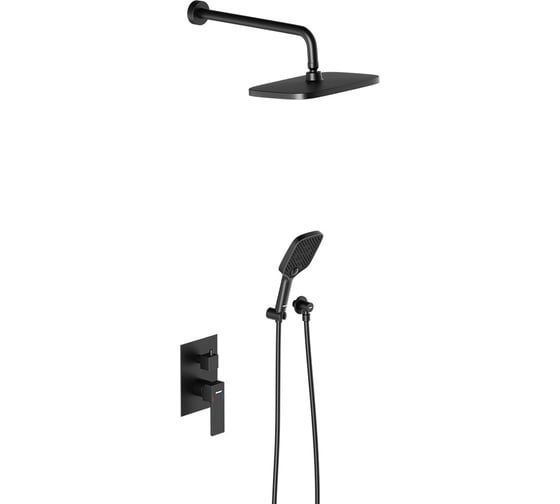 Изображение товара Встраиваемая душевая система со смесителем для душа Damixa Gala черный 953520300