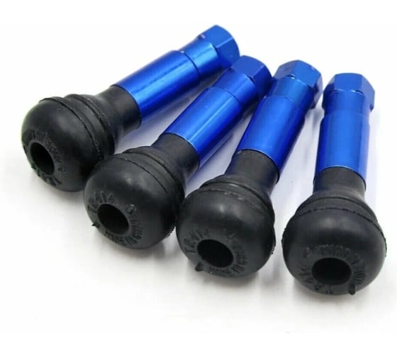 Изображение товара Вентиль для бескамерных шин синий 4 шт БХЗ TR-414C-B