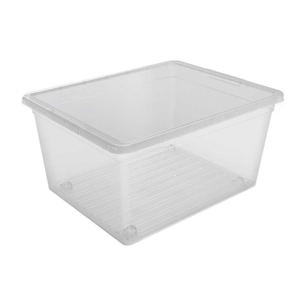 Изображение товара Ящик для хранения FunBox Basic 37 л с крышкой прозрачный универсальный контейнер