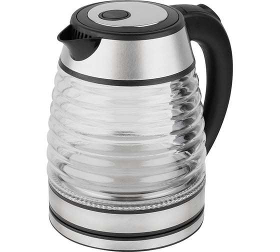 Изображение товара Чайник HomeStar HS-1046 1.5 л., стекло, пластик, черный 108854