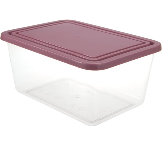 Изображение товара Прямоугольная емкость для продуктов IDEA 2 л М 1453 Ягодный